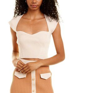 Jonathan Simkhai Abia Compact Cropped Top